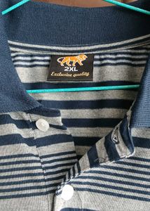 💙 Blue &amp; Grey Striped tshirt