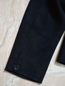 Black Crepe Georgette Western Suit Set