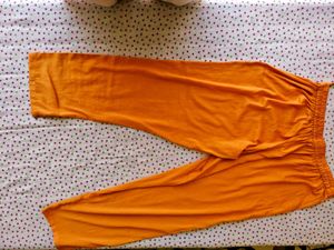 Elegant Teal Kurta with Orange Pants