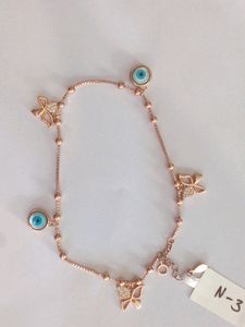 925 Silver Anklets WTH Hallmark Rose Gold