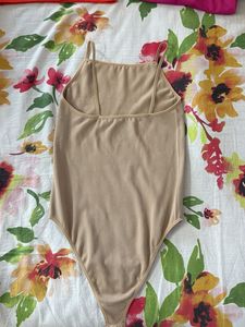 Women's Beige Bodysuit