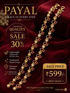 Beautiful golden payal