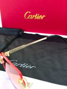 Cartier Rimless Pink Gradient Sunglasses