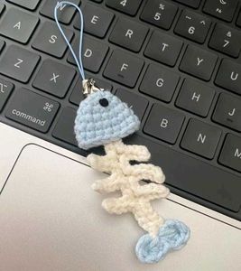 Crochet Fishbone Charm
