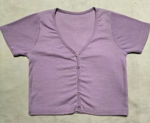 Lavender Crop Top