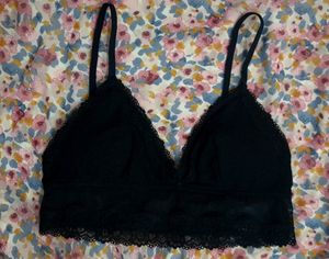 Women Black Mesh Bralette