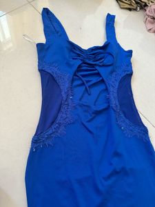 navy blue bodycon dress