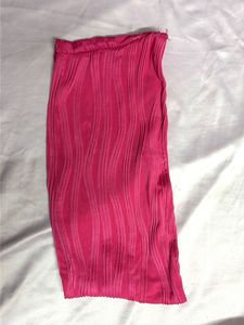 Vibrant Pink Textured Tube Top