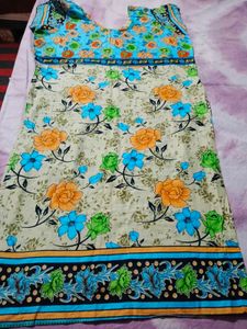 Floral Print Kurta Set with Dupatta