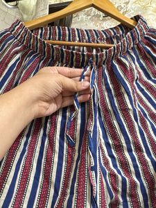 Striped Cotton Palazzos