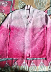 Pink Ombre Cardigan