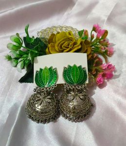 Lotus Design Big Size Jhumke
