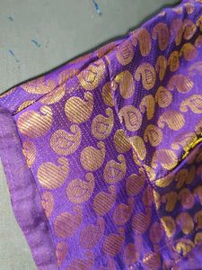 Purple Brocade Blouse