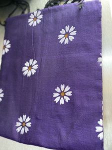 Purple Daisy Print saree