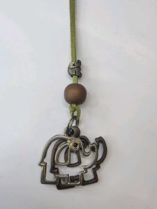 Faux Leather Elephant Statement Necklace