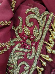 Exquisite Maroon Embroidered Lehenga Choli