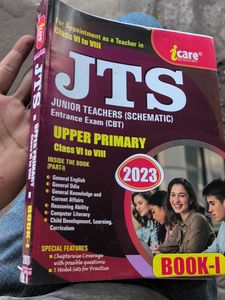JTS Junior Teacher Exam Science Stream Book