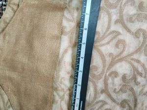 Beautiful Golden Chanderi Kurta