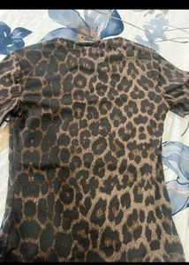 Leopard Print Short Sleeve T-Shirt