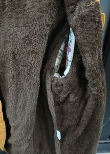 Women's Yellow Fur Lined Jacket - XL - New