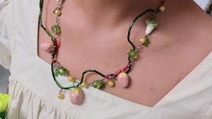 Enchanted Strawberry Vine Necklace 🍓🌿