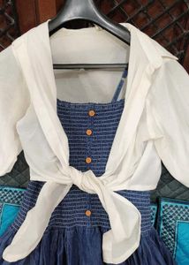 Denim Dress with Stylish Jacket
