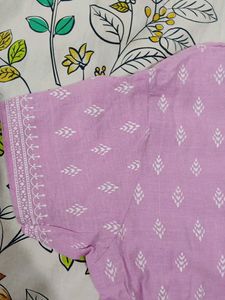 Light Purple Printed Kurta