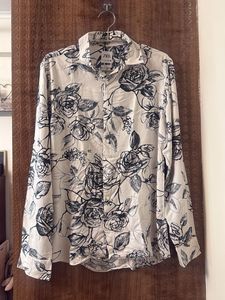 Zara Men's Floral Print Shirt