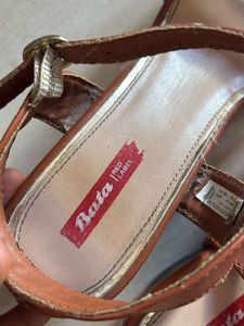 Bata Women's Brown Strappy Heels