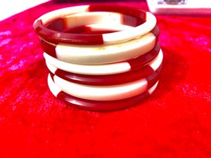 Red And White Bangles ⚪️🔴