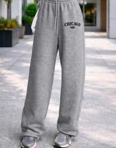 Black Wide Leg Los Angeles Sweatpants