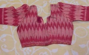 Boho Chic Pink Ikat Blouse