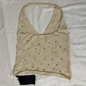 Beaded Halter Neck Top