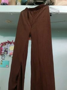 Brown Wide-Legged Pants
