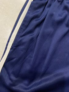 Navy Track Pants with White Stripe