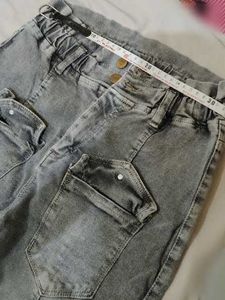 (Ganpati offer) Gray Denim Jeans
