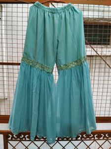 heavy mirror work sharara set