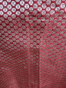 Red &amp; Gold Saree Skirt
