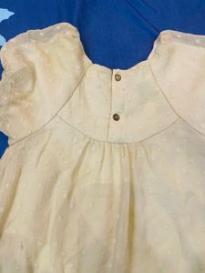 Pale Yellow Polka Dot Dress