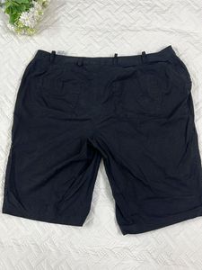 Black Cargo Shorts with Zippers