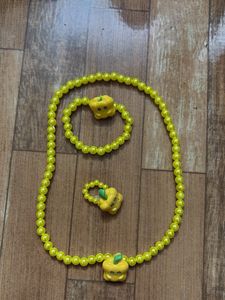 Cute Yellow Pumpkin Jewellery Set