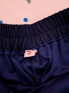 Navy Blue Pleated Mini Skirt