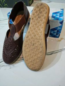 Stylish Brown Cutout Flats