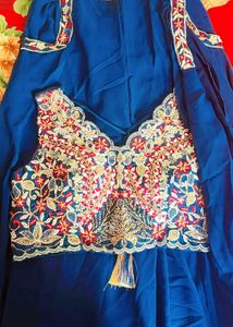Royal Blue Embroidered Lehenga Choli