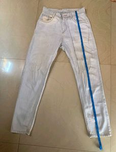 Light Wash Distressed Denim Jeans