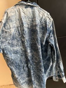 Men's Acid Wash Denim Shirt