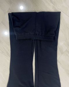 Flared High-Waisted Black Pants