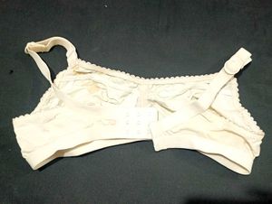 White Cotton Bra