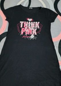 Black 'Think Pink' T-Shirt Top