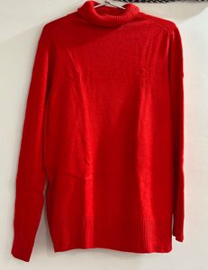 Cozy Red Knit Sweater